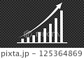 Graph Arrow White 125364869