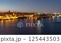 Morning time lapse of Valletta, Malta 125443503