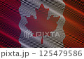 Canada Flag National Symbol North America 3D Animation Waving 125479586