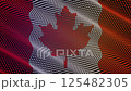 Canada Flag National Symbol North America 3D Animation Waving 125482305