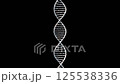 旋轉的單一 DNA 雙螺旋結構影像 - 3DCG 125538336