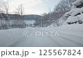 雪道走行 主観移動ショット（朝里ダム・ループ橋） 125567824