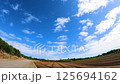 沖縄の原風景 青空 雲の流れ タイムラプス 津堅島 125694162