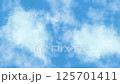 Blue sky with moving white clouds.Video.Animation 125701411