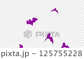 Silhouette animation of a bat flying with alpha channel and GB 125755228