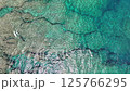 Drone aerial photography of the beautiful sea and coral reefs surrounding southern Okinawa 125766295