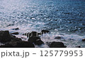 高知縣室戶市的海岸風光 |洶湧而美麗的黑潮和海岸線的鏡頭 125779953
