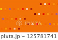 具有彩色像素圖案的簡單移動動畫 125781741