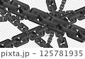 3D chain transition set with alpha channel 125781935