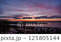 A sunset time-lapse capturing the famous view of the arrow in Nizhny Novgorod 125805144