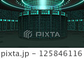 Server cabinets for storage, Data servers in a data center server room, Cloud computing data storage concept, Futuristic digital data network connection technology 125846116