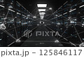 Cloud computing data storage concept, Server cabinets for storage, Data servers in a data center server room, Futuristic digital data network connection technology 125846117