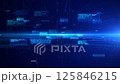 Network connections technology digital cyberspace and digital data concept. Transfer digital data high-speed internet, Future technology digital matrix on blue background. 125846215