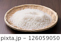 Raw Japanese rice in a colander 126059050