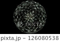 Real slow motion footage of cymatics in water with black background 126080538