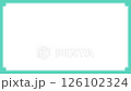 シンプルなミントブルーのフレーム背景動画 126102324