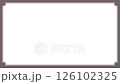 シンプルなブラウンのフレーム背景動画 126102325