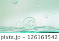 水中漂浮的綠色氣泡 126163542