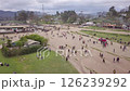 Aerial drone shot of village in Papua New Guinea. High quality 4k footage 126239292