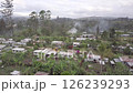 Aerial drone shot of village in Papua New Guinea. High quality 4k footage 126239293