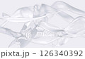 White paint splashes on white background, Slow Motion 126340392