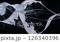 White pain and water splashes in midair, Slow Motion 126340396