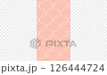 四角とハート型のピンク色の縦型背景 126444724