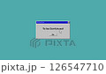 Animation with text To be Continued in dialog screen with ok button and cursor arrow, PC interface in retro 90s style, alpha channel. Motion graphics 4k footage for a video project 126547710