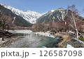 NAGANO, JAPAN - 19 Apr 2025: Kamikochi, It is a remote mountainous highland valley within the Hida Mountains range, in the western region of Nagano Prefecture, Japan. located in the Hida Mountains 126587098