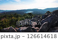 Takamiishi stone in the fresh green Yatsugatake mountain range 126614618