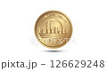 Egypt 50 piastres 2019 New Capital city in Egypt. The coin appear on the screen with a captivating style. Animated vector coin. Money animation. 126629248