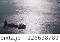 Cargo ship sailing through the straits #1 126698789