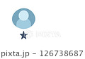 animated three stars symbolize excellent performance on a persons profile 126738687