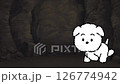 小狗穿過黑暗的洞穴 126774942