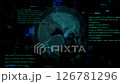 Green globe digital Tau network CG animation 126781296