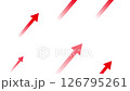 Red arrow animation rising from bottom left to top right 126795261