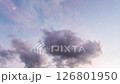 縮時攝影：黃昏時分，藍天上飄浮著許多雲彩 126801950