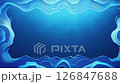 Abstract blue waves background with a place for text 126847688