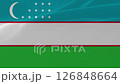 Uzbekistan Flag Wind Waving Footage 126848664