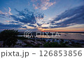A sunset time-lapse capturing the famous view of the arrow in Nizhny Novgorod 126853856