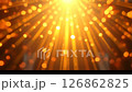 Bright light shines brightly on a black background 126862825