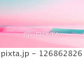 Pink and blue of a wave coming in travel background 126862826