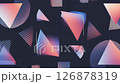 Simple geometric pattern loop animation background 126878319