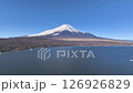 山中湖と富士山の空撮 (後退) 山中湖と富士山の空撮 (後退) 126926829