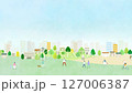People living in the city. Life scenes. Walking animation video. 127006387