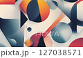 Simple geometric pattern loop animation on white background 127038571