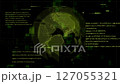 Yellow globe digital Tau network CG animation 127055321
