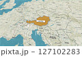 Borders of the state of Austria on the map 127102283