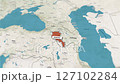 Borders of the state of Armenia on the map 127102284
