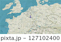 Borders of the state of Luxrmbourg on the map 127102400